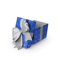 Gift Box Cube Blue Open PNG & PSD Images