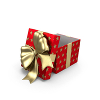 Gift Box Cube Red Open PNG & PSD Images