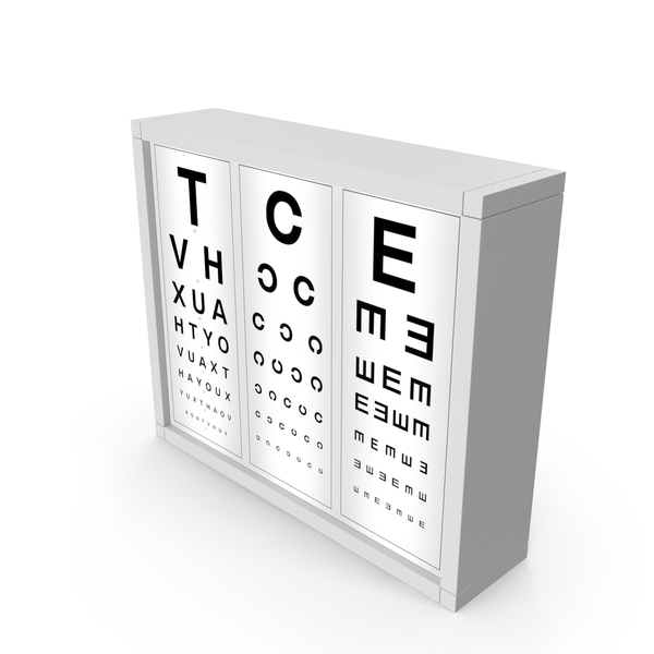 Optotype Medical Eye Chart PNG & PSD Images