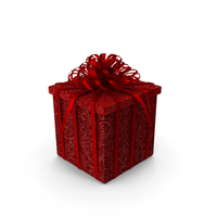Christmas BOX Closed Ribbon PNG & PSD Images