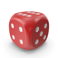 Dice Red White Up PNG & PSD Images