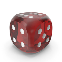 Dice Transparent Red White Up 6 PNG & PSD Images