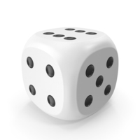 Dice White Black Up PNG & PSD Images