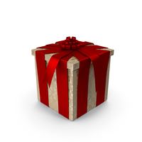 Christmas BOX Closed Tapes Cream PNG & PSD Images
