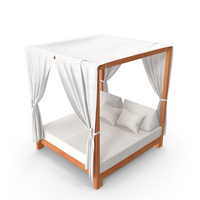 Outdoor Leisure Daybed with Canopy PNG & PSD Images