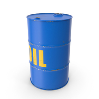 Oil Barrel Blue PNG & PSD Images