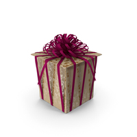 Closed Christmas Box With Ribbon PNG & PSD Images