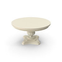 Light Paint Wood Round Table PNG & PSD Images