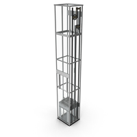 Panoramic Glass Elevator PNG & PSD Images