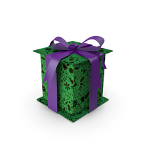 Christmas Box Closed Ribbon Art PNG & PSD Images