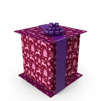 Christmas Box Closed Tape Deer PNG & PSD Images