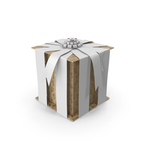 Christmas BOX Closed4 Tapes Cream PNG & PSD Images