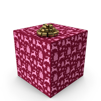 Christmas BOX Deer PNG & PSD Images