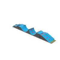 SkateBoard Ramps Blue PNG & PSD Images
