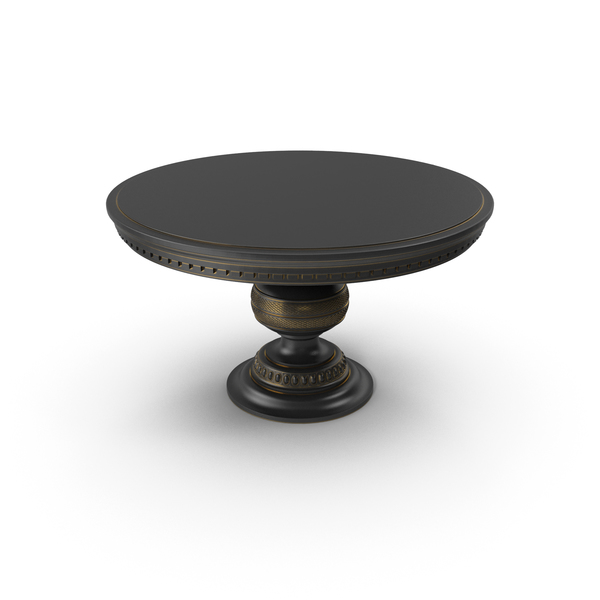 Black Paint Wood Round Table with Gold Edges PNG & PSD Images Black Paint Wood Round Table with Gold Edges PNG & PSD Images