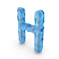 Ice Alphabet Letter H PNG & PSD Images