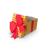 Gift Box Cube Yellow Open PNG & PSD Images