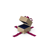 Christmas BOX Jewel Box Ribbon Cream PNG & PSD Images