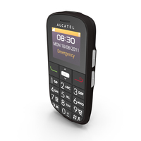 Alcatel Onetouch 282 Black PNG & PSD Images