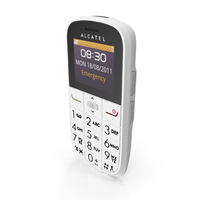 Alcatel Onetouch 282 White PNG & PSD Images
