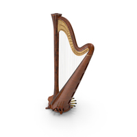 Pedal Harp Instrument PNG & PSD Images