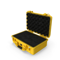 Pelican Case Yellow with Foam PNG & PSD Images