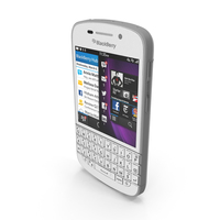 Blackberry Q10 Smartphone White PNG & PSD Images
