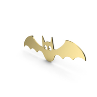 Bat Figure Cartoony Gold PNG & PSD Images