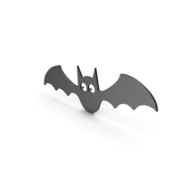Bat Figure Cartoony Black PNG & PSD Images