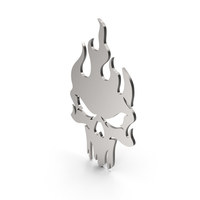 Burning Skull Metal PNG & PSD Images