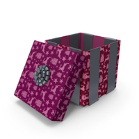 Christmas Box Open Tapes Deer PNG & PSD Images