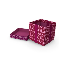 Christmas Box Open Ribbon Deer PNG & PSD Images