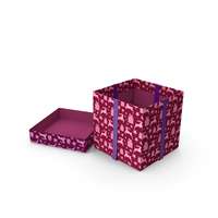 Christmas Box Open Ribbon Deer PNG & PSD Images