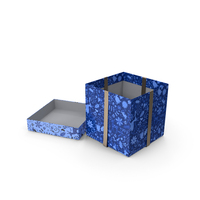 Open Christmas Box With Ribbon PNG & PSD Images