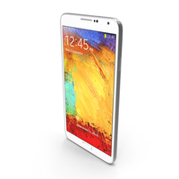 Samsung Galaxy Note 3 White Smartphone PNG & PSD Images