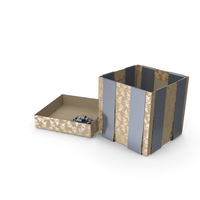 Christmas Box Open Tapes Cream PNG & PSD Images