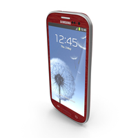 Samsung Galaxy S3 Smartphone Red PNG & PSD Images