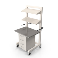 Height Adjustable Mobile Cart PNG & PSD Images