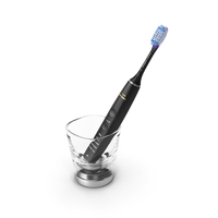 Philips Diamondclean Black Edition Electric Toothbrush with Glass Charger PNG & PSD Images