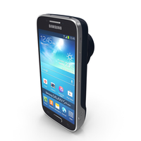 Samsung Galaxy S4 Zoom Android Smartphone White And Blue PNG & PSD Images