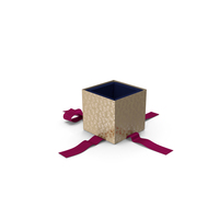 Christmas BOX Open4 Ribbon Cream PNG & PSD Images