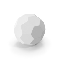 Hexagon Ball White PNG & PSD Images