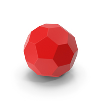 Hexagon Ball Red PNG & PSD Images