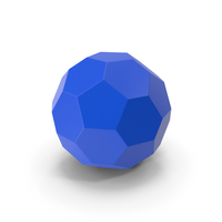 Hexagon Ball Blue PNG & PSD Images