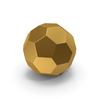 Hexagon Ball Gold PNG & PSD Images