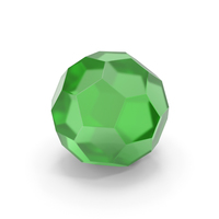 Glass Hexagon Ball Green PNG & PSD Images