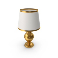 Table Lamp Gold PNG & PSD Images