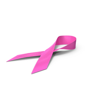 粉红色的乳腺癌丝带PNG和PSD图像