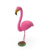 Pink Flamingo Yard Lawn Ornament PNG & PSD Images