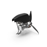 Piston Engine with Propeller PNG & PSD Images